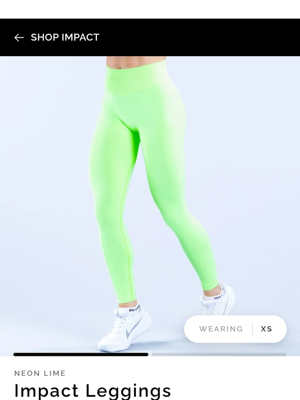 Impact Leggings - Neon Lime